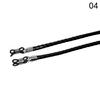 Dicke Twist-Sonnenbrille, Lederseilkette, Brillengeflecht, Brillenband, Outdoor-Sport, rutschfestes Brillenzubehör