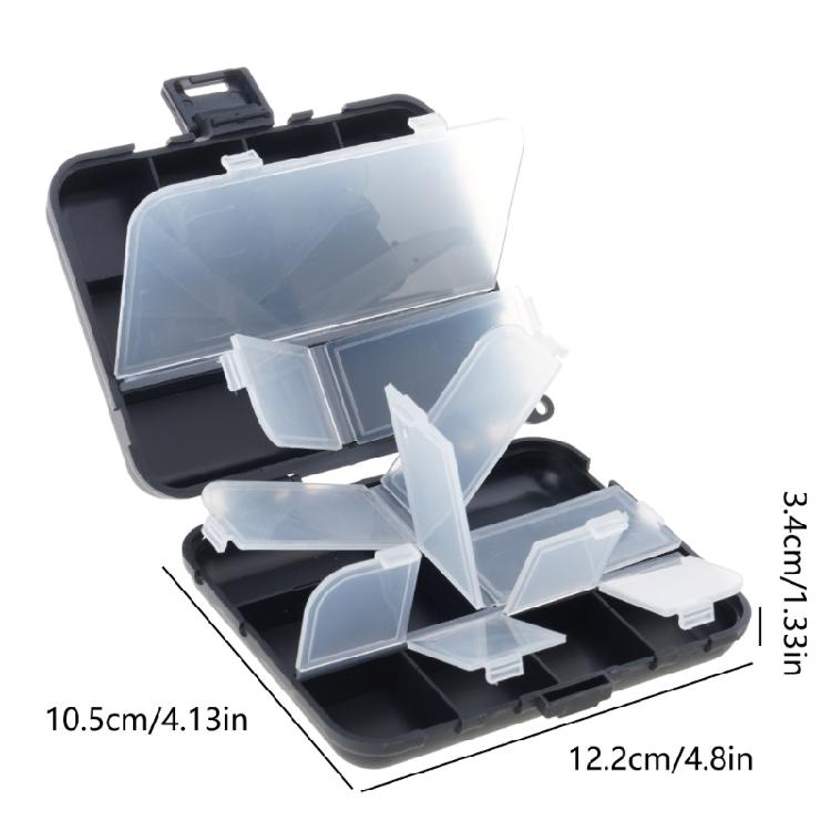 Adjustable Temperature Resistant Fishing Tool Organizers Double Layer Fishing Baits Storage Case with Secure Latches