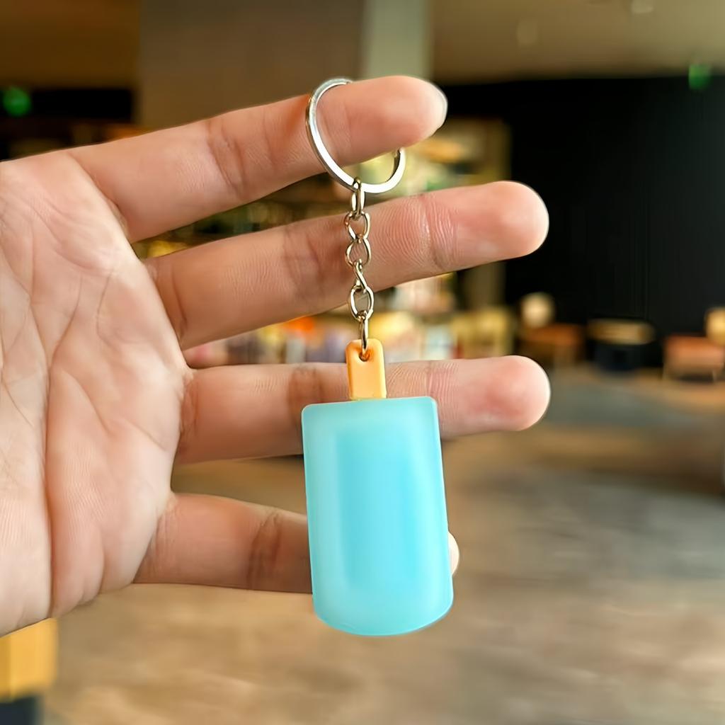 Simulation Niedlicher Eisstiel Eiscreme Schlüsselanhänger Anhänger Schüler Tasche Anhänger Kleines Geschenk