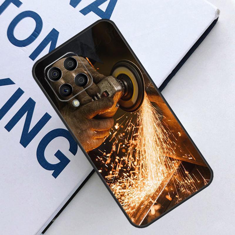 Welder Welding Hot Metal Worker For Samsung Galaxy M21 M11 M31 M13 M33 M35 M53 M55 M15 M14 M34 M54 M12 M32 M52 M06 M16 Case