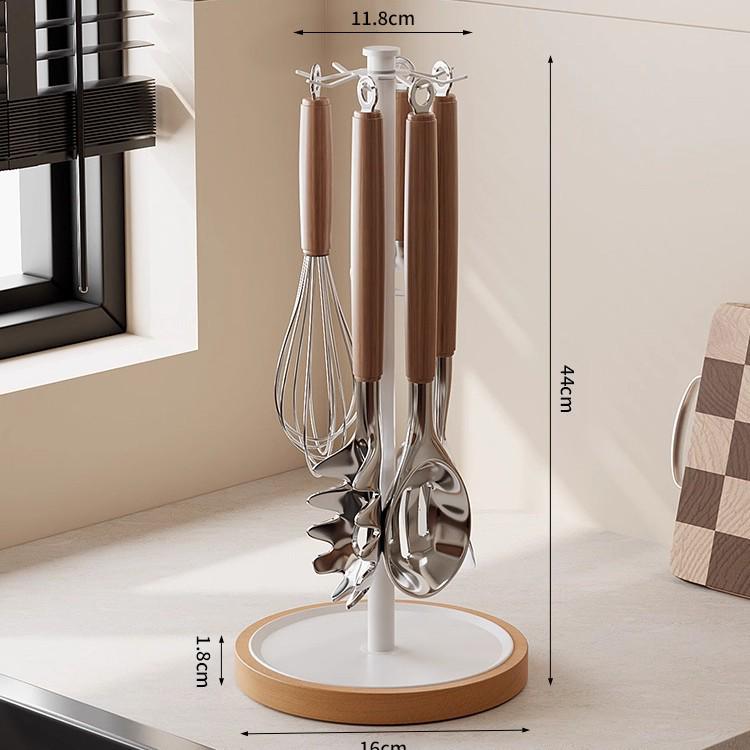 

Gun Gray Wall-Mounted Kitchen Spice Rack: No-Punch Multi-functional Storage Shelf
