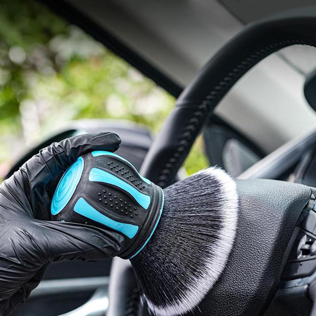 Scratch Free Detailing Brush All Purpose Auto Detailing Tool with Ergonomic Handle Easy to Carry for Car Trucks SUVs