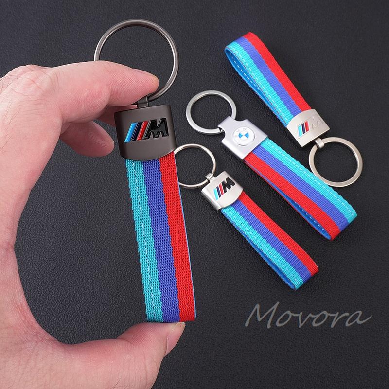 For BMW M X1 X3 Leather Car Keychain Key Chain Rings 3D Metal Keyring For BMW M Performance E46 E90 E60 F10 F30 E39 E36 F20 E87 G30 E92 E91 X5 vby40