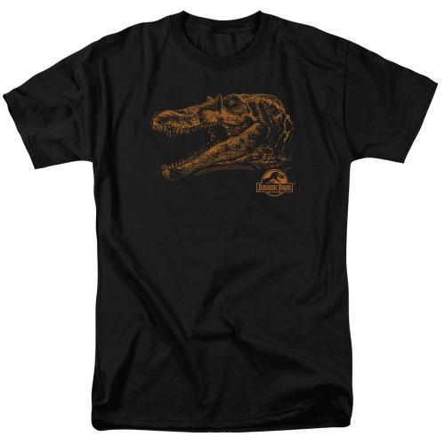 Jurassic Park Spino Mount Adult T-Shirt Black Unisex T-Shirt S
