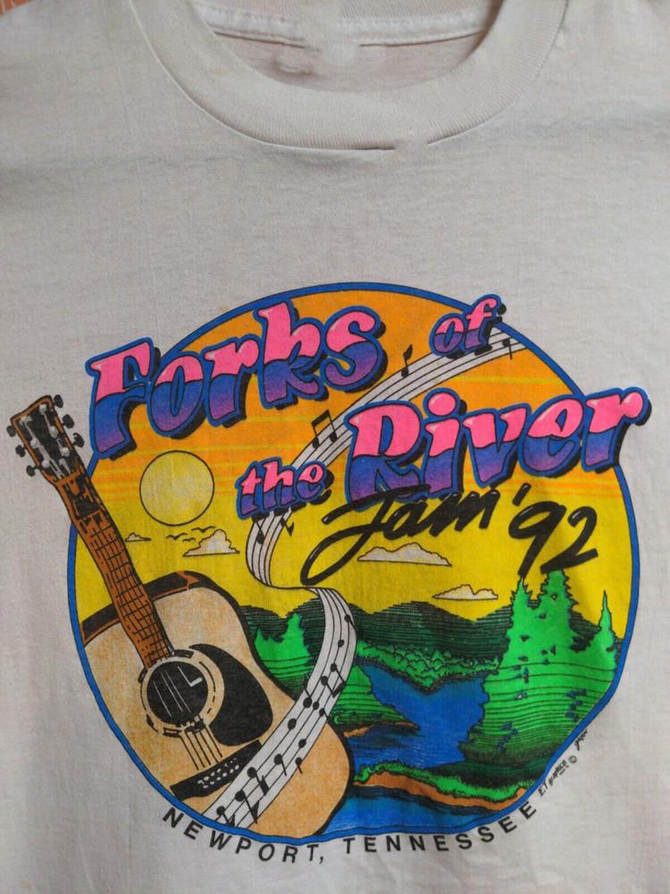 Forks Of The River Jam 1992 Travis tritt  White Size S-4XL CG365 Unisex T-Shirt M