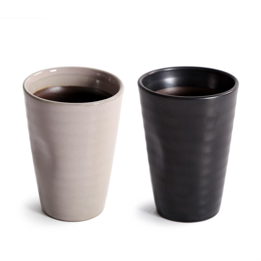 European and American Customers, Water Cup Ceramic Beer Cup Japanese Tea Cup Retro Household Juice Cup Milk Cup Straight Cup