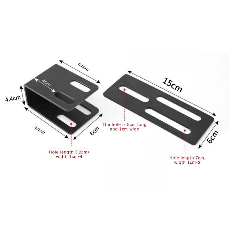 Aluminum Universal LED Light Bar Roof Rack Bracket No Drill Installation Anti Rust Mount for Car SUV Truck Night Driving