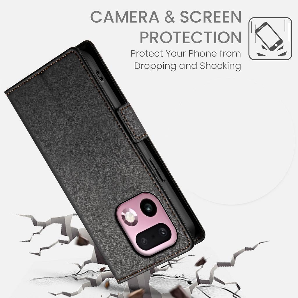 For Xiaomi 14T Case RFID Blocking Card Holder Kickstand TPU + PU Leather Phone Back Cover