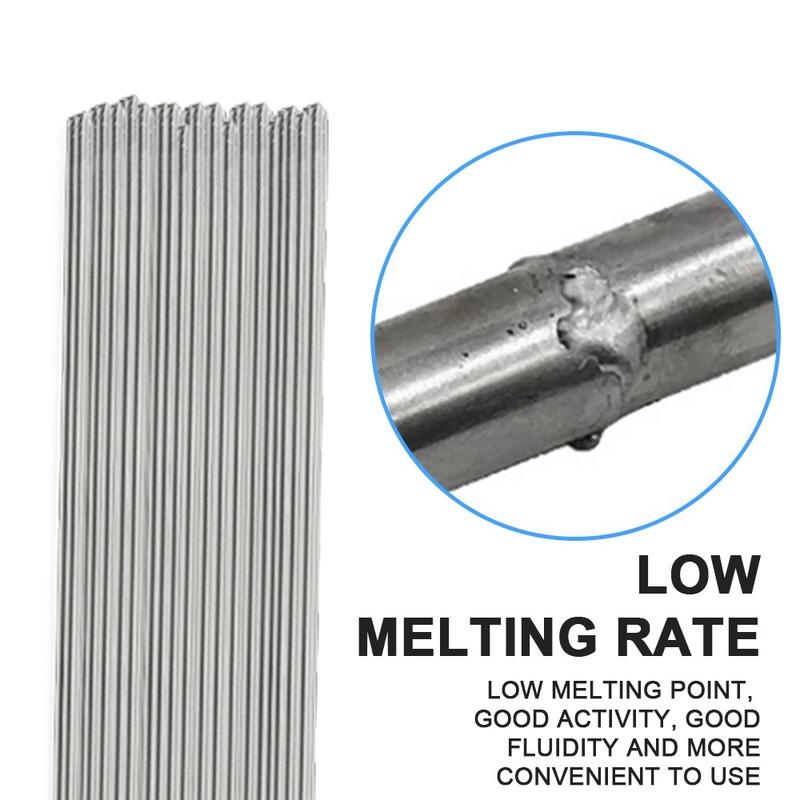 10/20Pcs Aluminum Welding Wire Solid Core Easy Melt Indust Aluminum Weld Bars Low Temperature Welding Rods Repair for Soldering Bicycle Locomotive