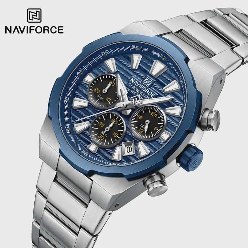 Mens Watches Stainless Steel Watch Waterproof Luxury Quartz Clock Chronograph Luminous Wristwatches Relogio Masculino