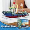 Ocean Explorer Ship Building Set, 603 PCS City Exploration Boat Building Block Kit Toys, Birthday for Boys and Girls Ages 6 7 8 9 10 11 12+ Year Old