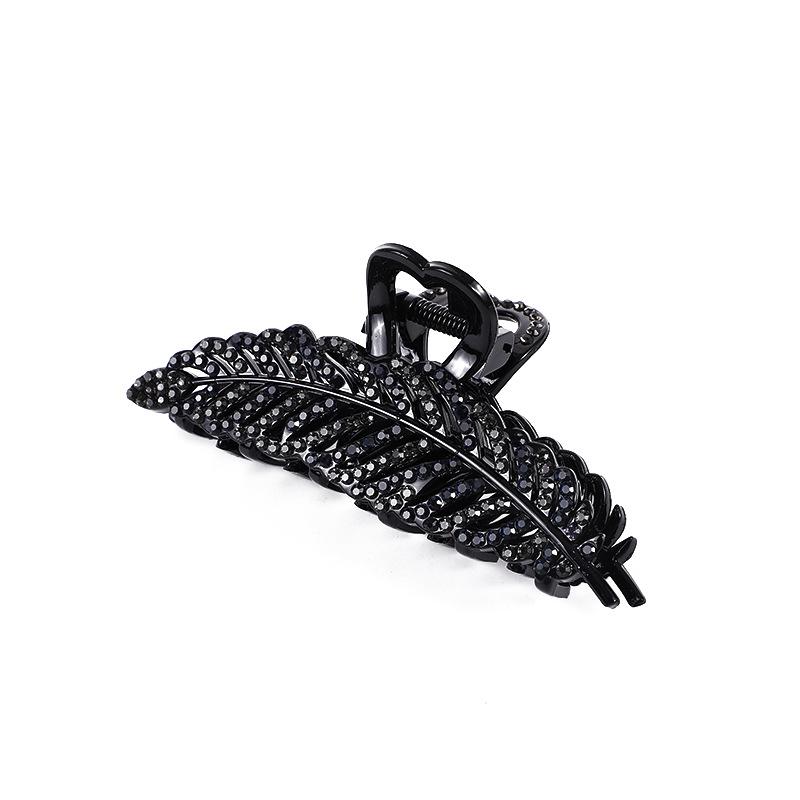Elegant Rhinestone Diamond-Studded Shark Clip for Women