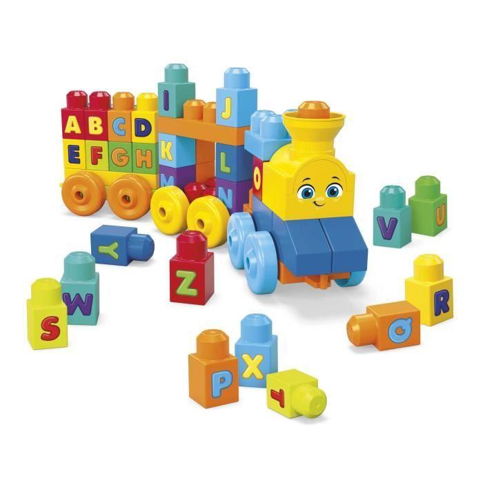 Mega Bloks - Le Train De l'Alphabet - Jouet De Construction - 12 Mois Et + FWK22