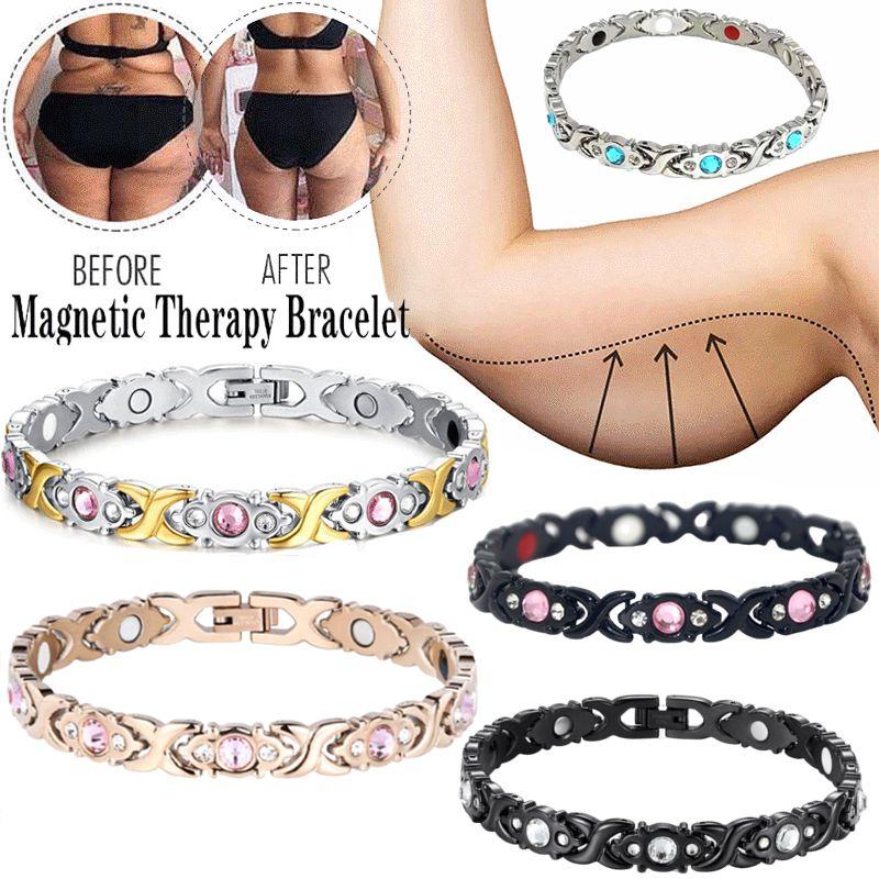 Magnetický náramek pro lymfodrenáž pro muže ženy lymfatická detoxikace zirkonový náramek zeštíhlující magnetická terapie zdravotní péče dárek