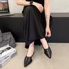 Fashion Slippers Casual Low Cover Toe Shoes Slipers Women Rivet Slides Female Mule Luxury Pointed 2025 Mules Fashion Fabric Rome Retro R