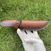 23 CM Fixed Blade Knife Straight Holder Cowhide Scabbard  Knife Cover Leather Sheath Case Hunting Knife Holsters Belt Buckle