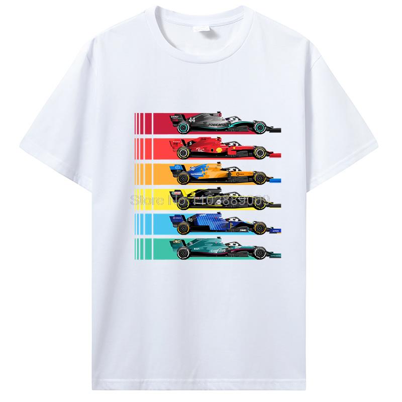 Camiseta para Fans de las Carreras de Equipo Camisetas de un Piloto Lando Norris Hombres Mujeres Camiseta Vintage Camiseta de Algodón Camisetas Tops