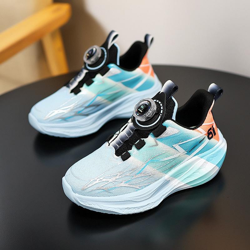 

2025 autumn new children s fashion trend gradual change light and comfortable running shoes breathable boys sports shoes 39 небесно-голубой