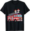 Fire Truck Firefighter Dalmatians Short Sleeve T-Shirt