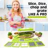 12 in 1 Multipurpose Chopper, Fruits & Vegetable Cutters, Grater Peeler Chipser, Unbreakable Food Grade Body