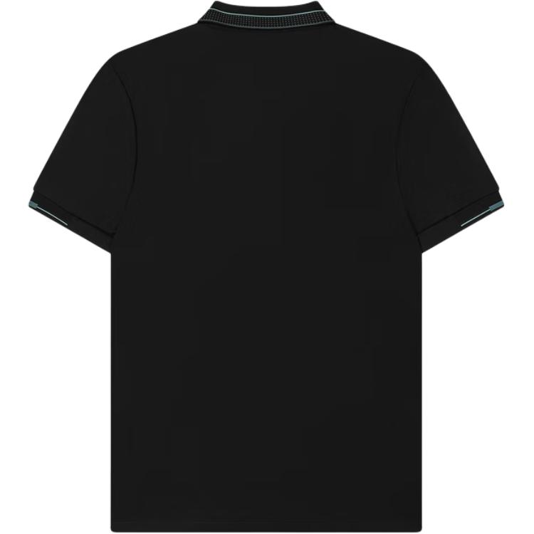 Fila Solid Color Casual Comfortable Pullover Polo Shirt Men Tops Black F11M432103FBK