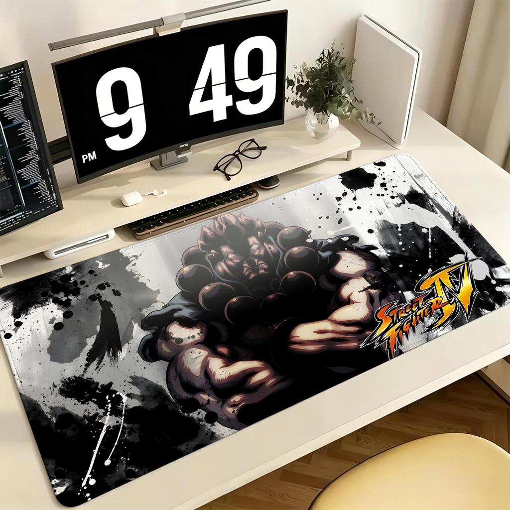 Pro ESports Xxl Gaming Mousepad Extra Large NonSlip Stitched Edge Keyboard Laptop Desk Mat For Pc Gamer Street Fighter