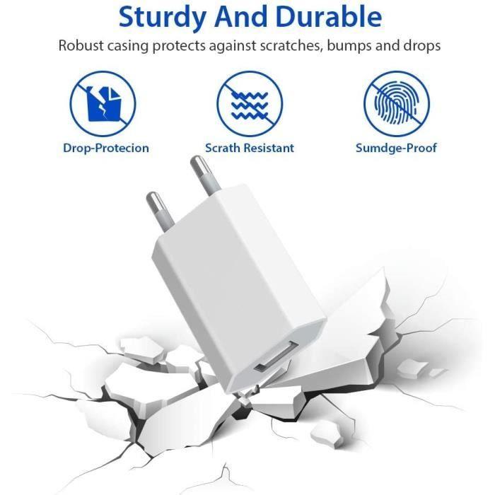 Kensou Charger with 1M Cable, USB Charger for iPhone 12 Universal Mini Charger for iPhone XS/XS Max X XR 8 7 6 6S Plus 10 11, 1