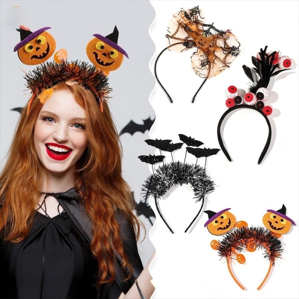 Bat Halloween Hair Hoop Ghost Festival Hair Accessories Cute Spider Headband  Women