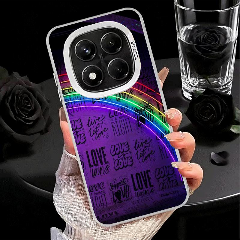 LGBT Rainbow Love Is Love Soft Phone Case for Xiaomi Redmi Note 13 14 15 Pro Plus 12S 12 11S 11 11T 10S 10 Shockproof Cover Back