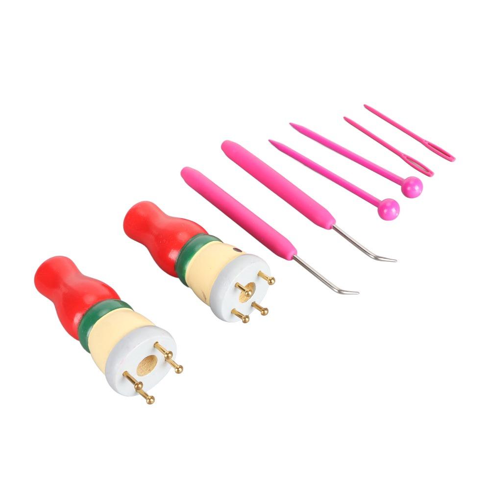 Innovative Design Knitting Loom Toy Wooden Hand Crafting Toy French Knitter Tool Craft Activity