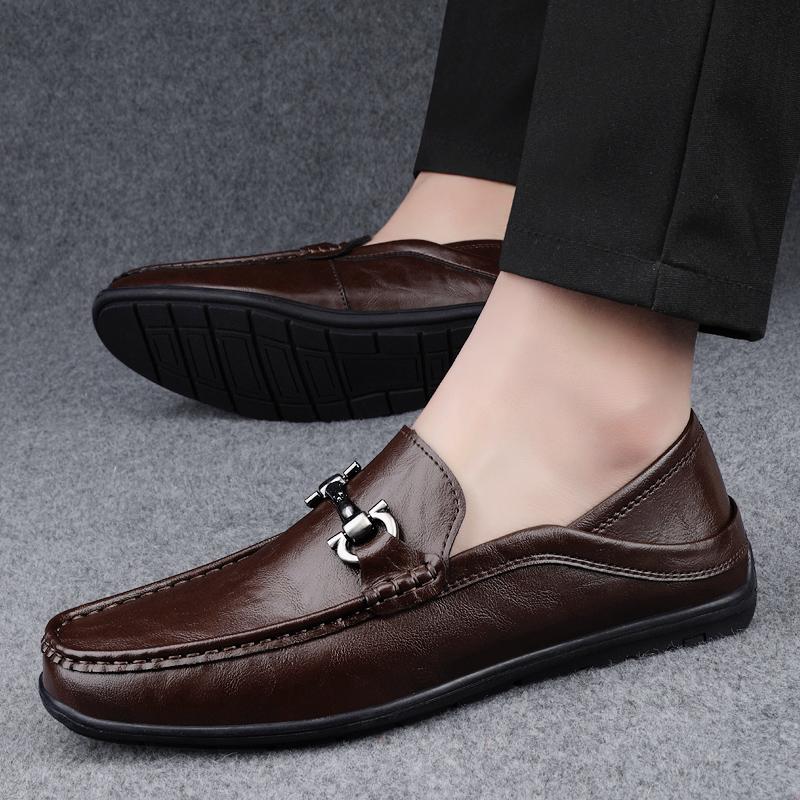 Handgefertigte Herren Slipper Schuhe Leder Mode Business Schuhe Herren 2024 Luxusmarke Herren Loafer Allround Herren Freizeitschuhe