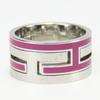 Used HERMES Ring Move Ash EU#51 51 Silver925 7.2g Silver Pink Accessories