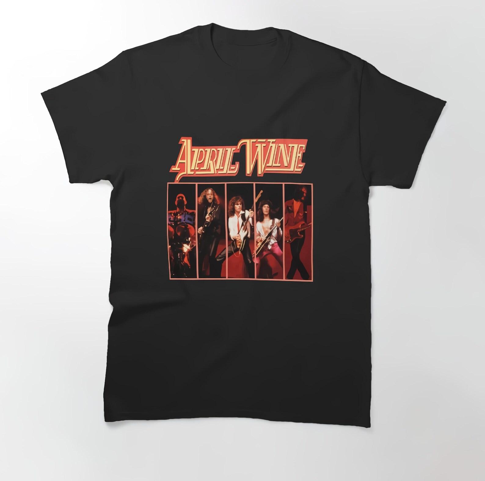 April Wine Weeping Widow Band Black T shirt Size S-4X Casual Cotton S