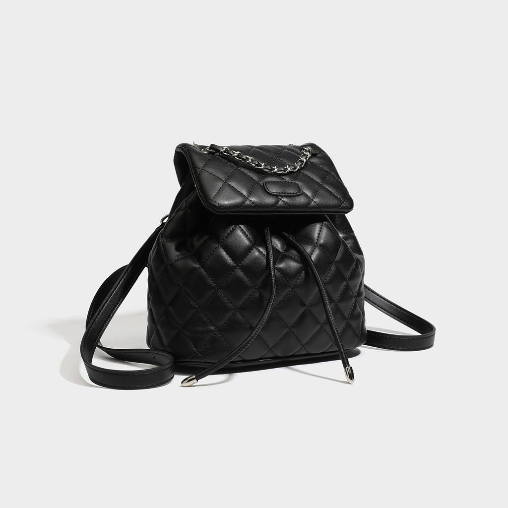 2026 Spring Summer New Style Women Travel Laptop Backpack Shoulder Bag Quilted Luxury Handbag Casual