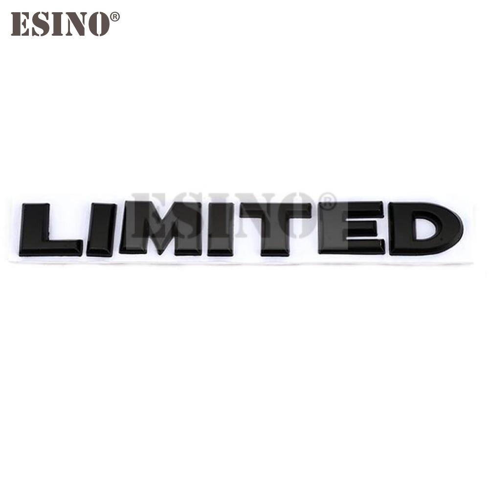 New Car Styling 3D Metal Chrome Zinc Alloy Emblem Badge Limited Edition Trunk Body Sticker Decal Fender Emblem Auto Accessory