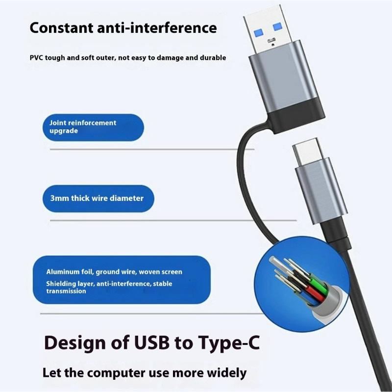 Multiports USB C Expansion Hub Featuring  Card Slot & Speed  5Gbps Data Transfer USB Docking Station for Computers