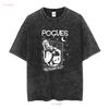 I MET MY LOVE The Pogues Band Shane MacGowan T Shirt Black S 5XL CC4493 long or short sleeves vintage Washed Casual Stylish