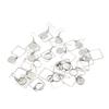 20PCS Earring Blanks Personality Hollow Out Stainless Steel DIY Earrings Trays for Jewelry Making DIY Craft