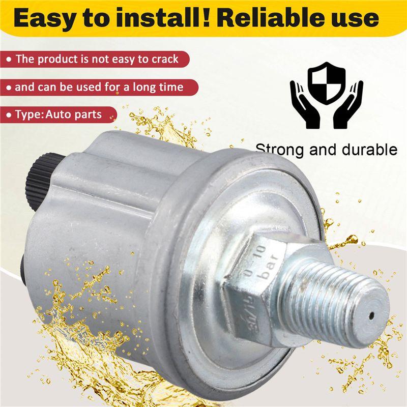 A30F-Engine Part 0-10Bar Oil Pressure Sensor For Generator Car Boat Oil Pressure Gauge Sender