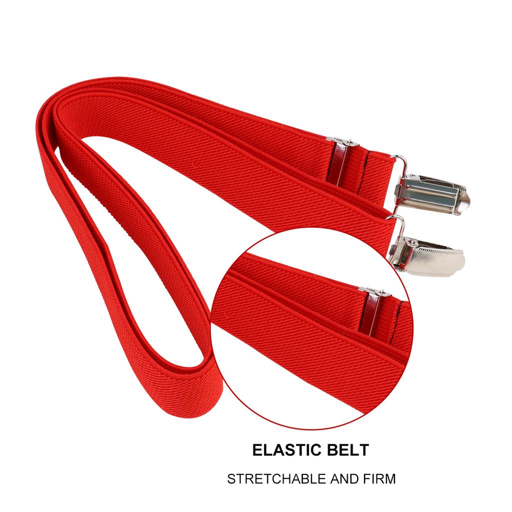 2pcs Children Adjustable Elastic Gloves Catcher Glove Clip Holder For Outdoor Winter Sports Mittens Clip Hat Hanger Red