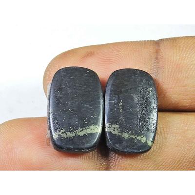 19Ct Natural Appach Gold Pyrite Pair Ocatgon Cabochon Loose Gemstone 11X18MM SK-2122