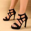 Neue offene Schuhe, Sandalen, Damen-Slipper mit niedrigem Absatz, Keilabsatzschuhe
