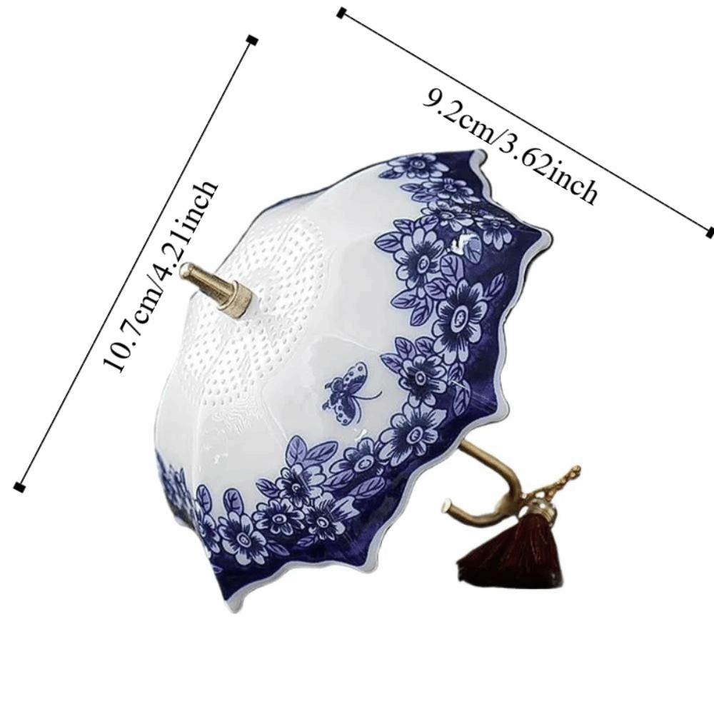 Ceramic Umbrella Tea Strainer Traditional Tea Filter Exquisite Tea Infuser Gift