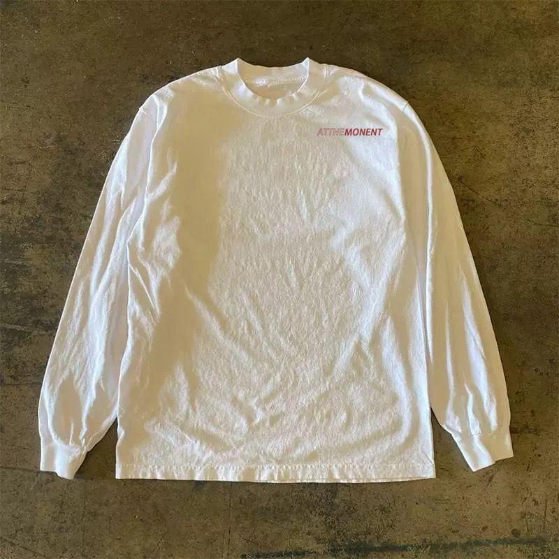 

Make Money for Charity 300G Heavy Weight! Small Letter Stylish Men and Women All-Matching Long Sleeves T-shirt White L [300g Heavy weight pure cotton]]