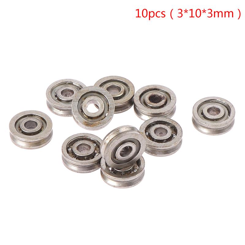 10pcs Deep Groove Spherical Carbon Steel Miniature Bearings Double Shielded Miniature High-carbon Steel Single Row 6 Models