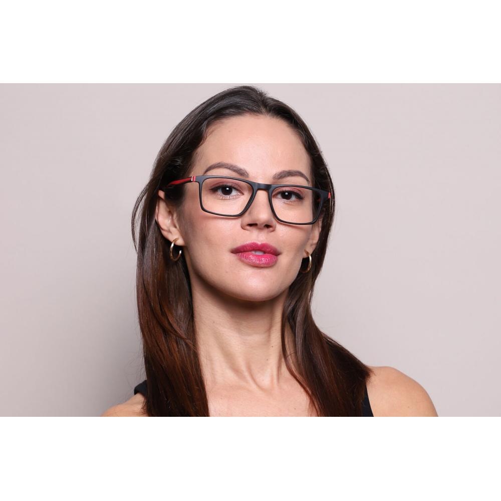 Full Rim Rectangle Black Smartbuy Collection Huckle Pix1105 C3 Fashion Unisex Eyeglasses