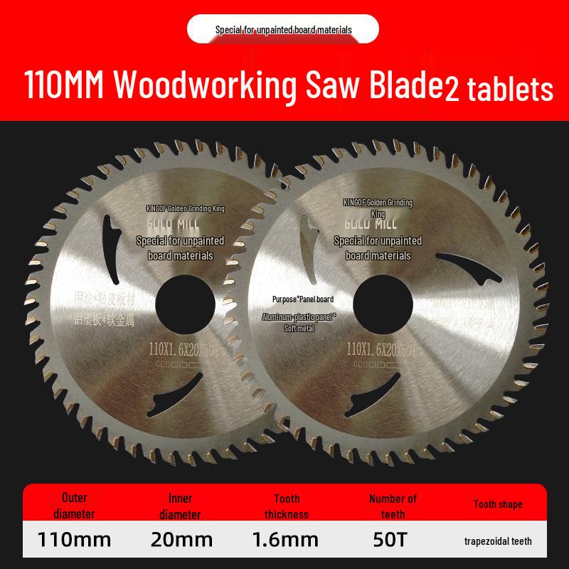 Gold King Eco-Friendly Circular Saw Blade for Woodworking: Paint-Free, Flat-Top Tooth, No Chipping