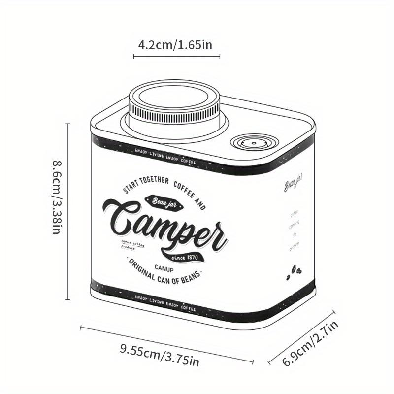 1 stücke Kaffeebohnen Verschlossenen Dosen Outdoor Camping Blechdose Verpackung Lagerung Frischhalte Atmen Blechdosen