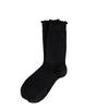 Solid Color Mesh Hollow Socks With Fungus Edge, Women'S Mid-Tube Socks, Trendy Cotton Socks, Summer Thin Ballet-Style Stockings