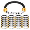 12pcs Casual Wear Football Bracelets Stackable Sports Bracelets Gift Theme Bracelets  Unisex